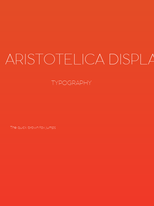 Aristotelica Display Trial Thin Poster