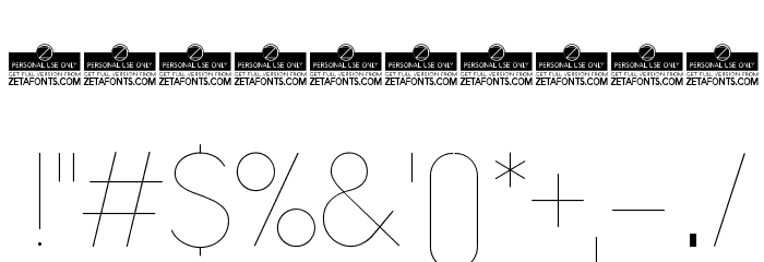 Aristotelica Display Trial UltraLight Font OTHER CHARS