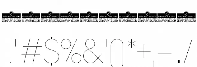 Aristotelica Display Trial UltraLight Font OTHER CHARS