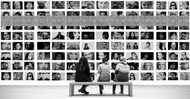 Aristotelica Display Trial UltraLight Font examples