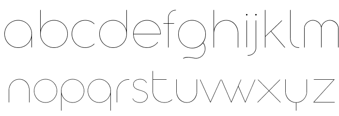 Aristotelica Display Trial UltraLight Font LOWERCASE