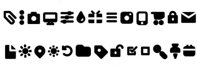 Aristotelica Icons Bold 字体 大写