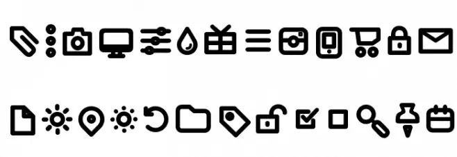Aristotelica Icons DemiBold Polices MAJUSCULES
