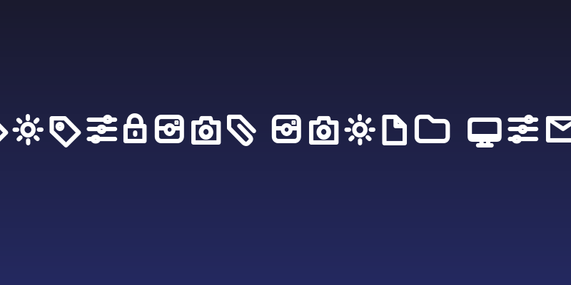 Aristotelica Icons DemiBold Social Header