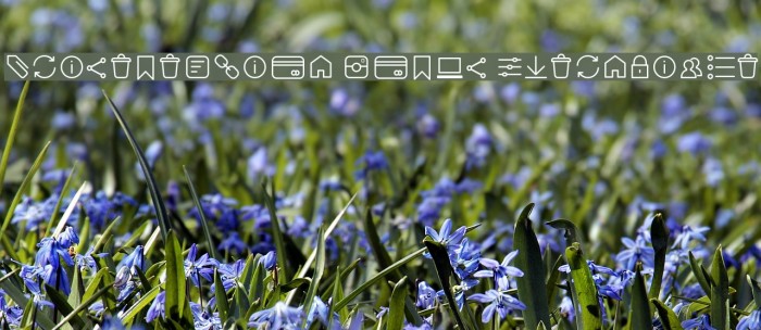 Aristotelica Icons ExtraLight Font examples