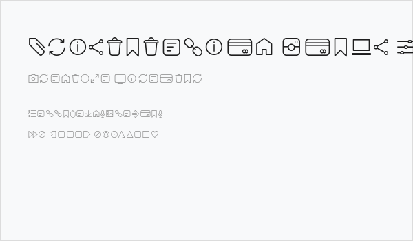 Aristotelica Icons ExtraLight Business Card