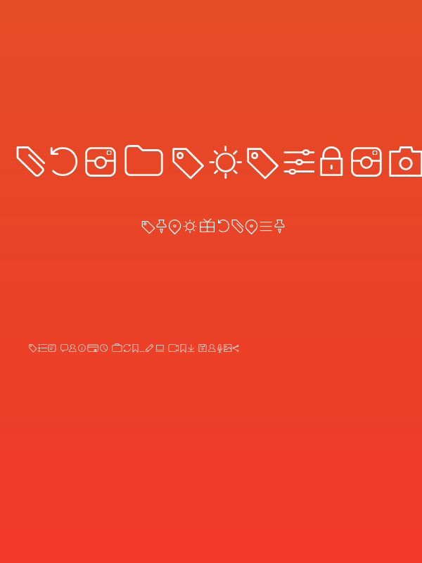 Aristotelica Icons ExtraLight Poster