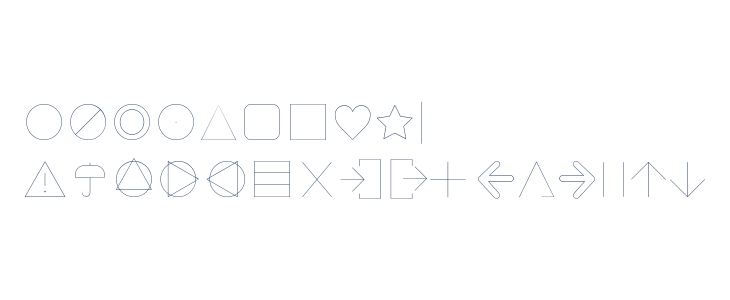 Aristotelica Icons Hairline Other Characters