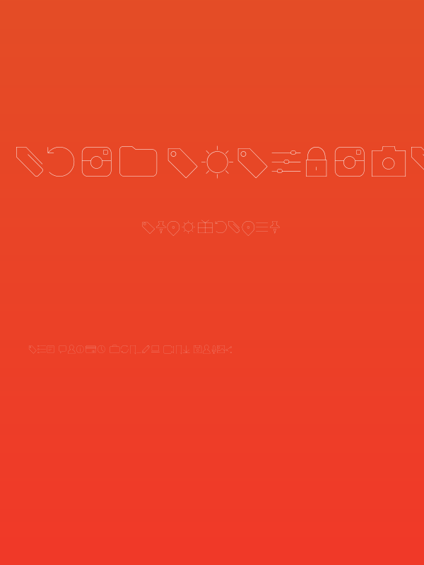 Aristotelica Icons Hairline Poster