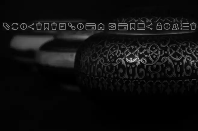 Aristotelica Icons Light Font examples