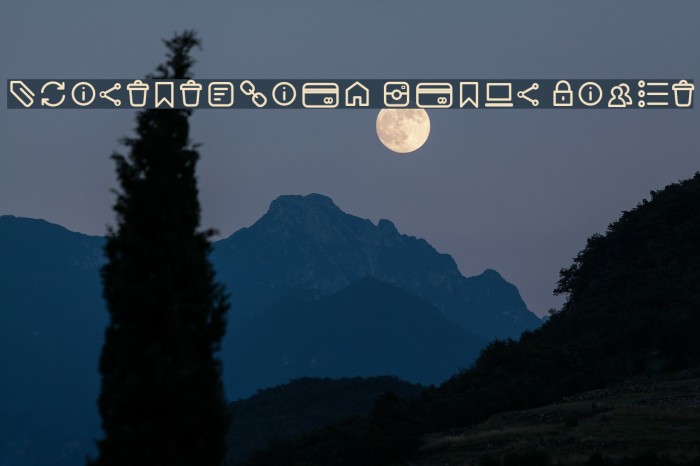 Aristotelica Icons Light Example 3