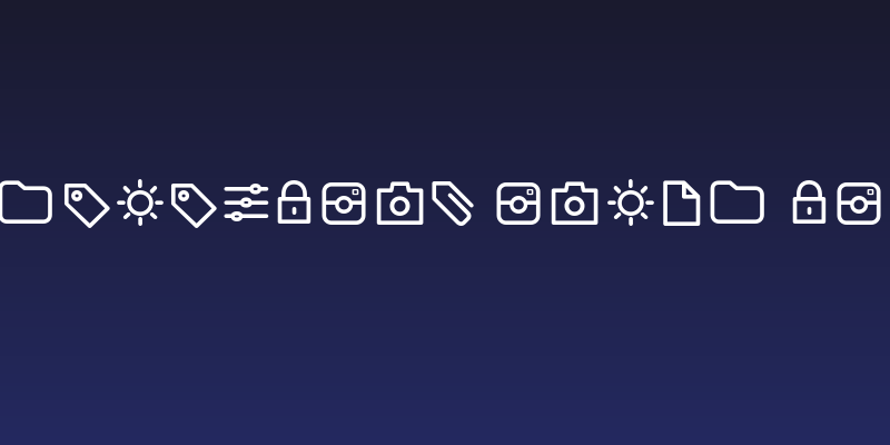 Aristotelica Icons Light Social Header