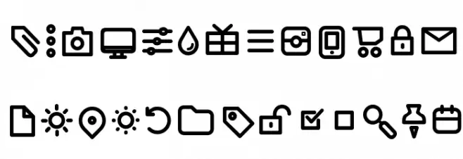 Aristotelica Icons Regular 字体 大写
