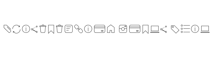 Aristotelica Icons Thin Schriftart