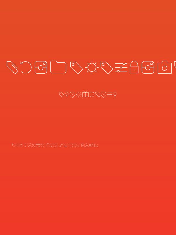 Aristotelica Icons Thin Poster