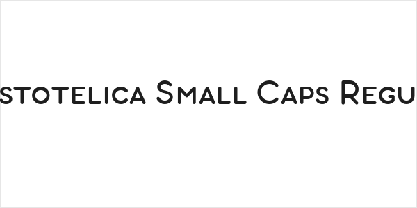 Aristotelica Small Caps Regular Logo