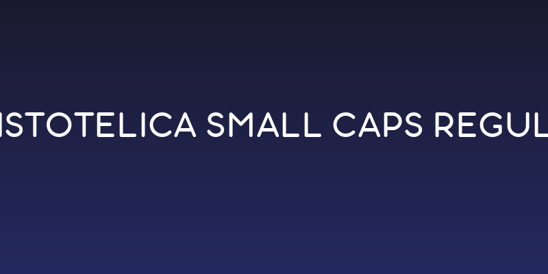 Aristotelica Small Caps Regular Social Header