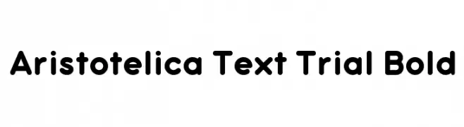 Aristotelica Text Trial Bold  font caratteri gratis