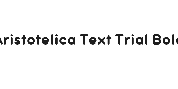 Aristotelica Text Trial Bold Logo