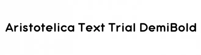 Aristotelica Text Trial DemiBold  Fuentes Gratis Descargar