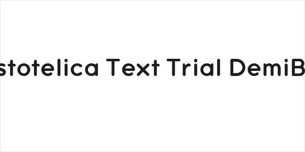 Aristotelica Text Trial DemiBold Logo