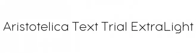 Aristotelica Text Trial ExtraLight  Fuentes Gratis Descargar