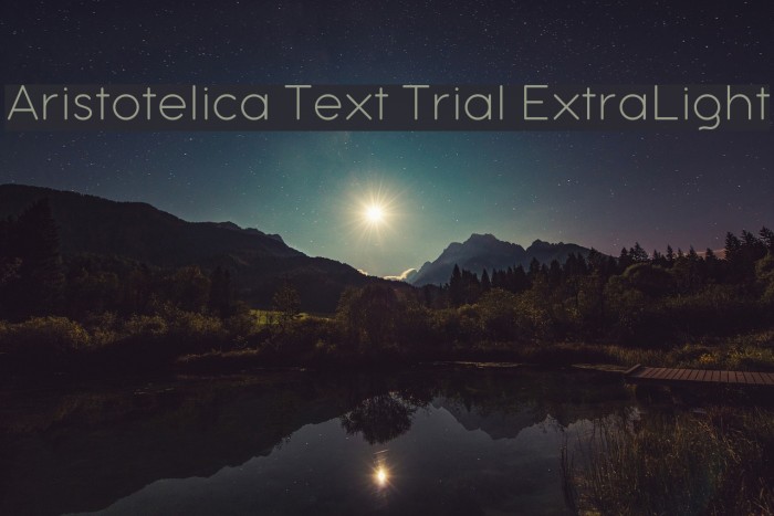 Aristotelica Text Trial ExtraLight Example 3