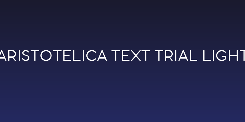 Aristotelica Text Trial Light Social Header