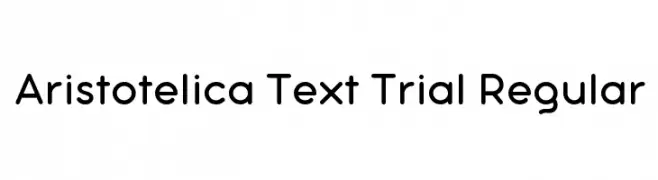 Aristotelica Text Trial Regular  Fuentes Gratis Descargar