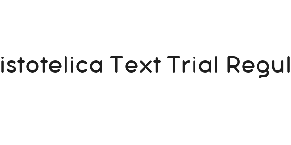 Aristotelica Text Trial Regular Logo