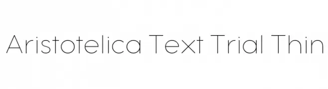 Aristotelica Text Trial Thin  Fuentes Gratis Descargar