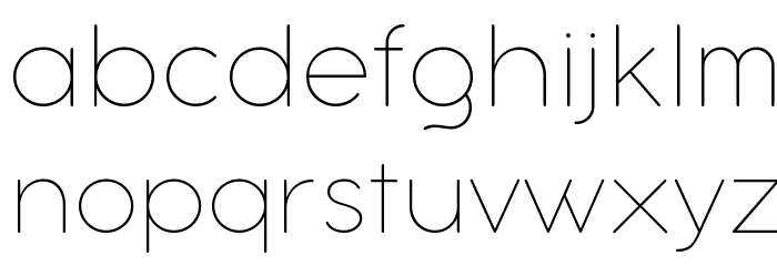 Aristotelica Text Trial Thin Font LOWERCASE