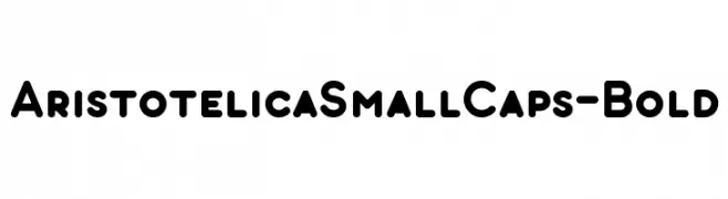 AristotelicaSmallCaps-Bold  Fuentes Gratis Descargar