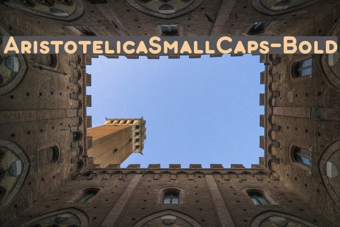 AristotelicaSmallCaps-Bold Font examples