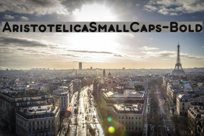 AristotelicaSmallCaps-Bold Font examples