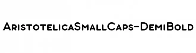 AristotelicaSmallCaps-DemiBold  Fuentes Gratis Descargar