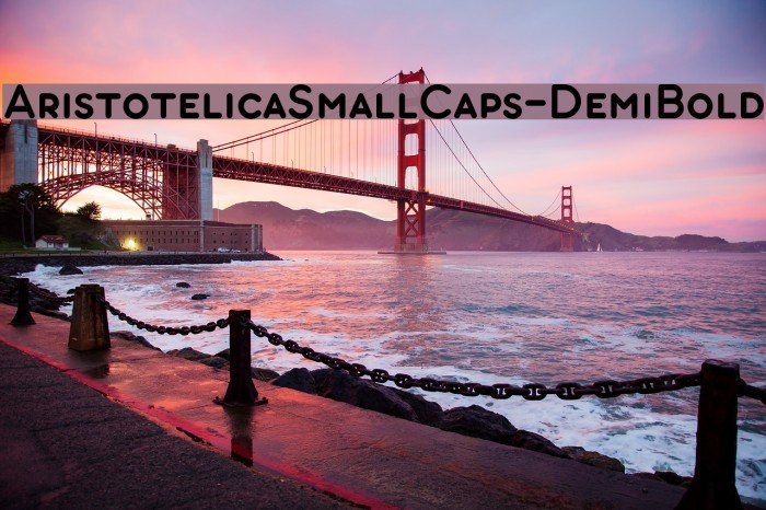 AristotelicaSmallCaps-DemiBold Schriftart examples