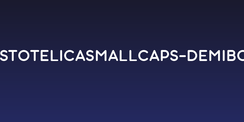 AristotelicaSmallCaps-DemiBold Social Header