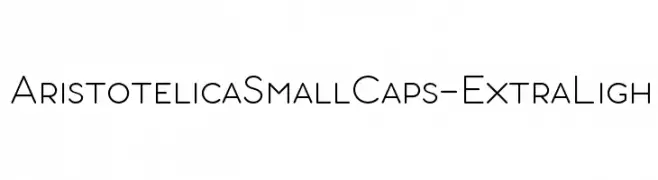 AristotelicaSmallCaps-ExtraLigh  Fuentes Gratis Descargar