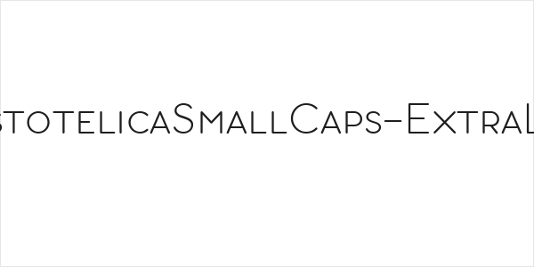 AristotelicaSmallCaps-ExtraLigh Logo