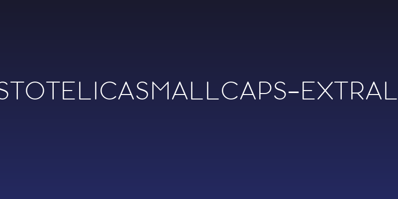AristotelicaSmallCaps-ExtraLigh Social Header