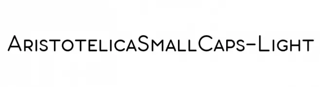 AristotelicaSmallCaps-Light  Fuentes Gratis Descargar