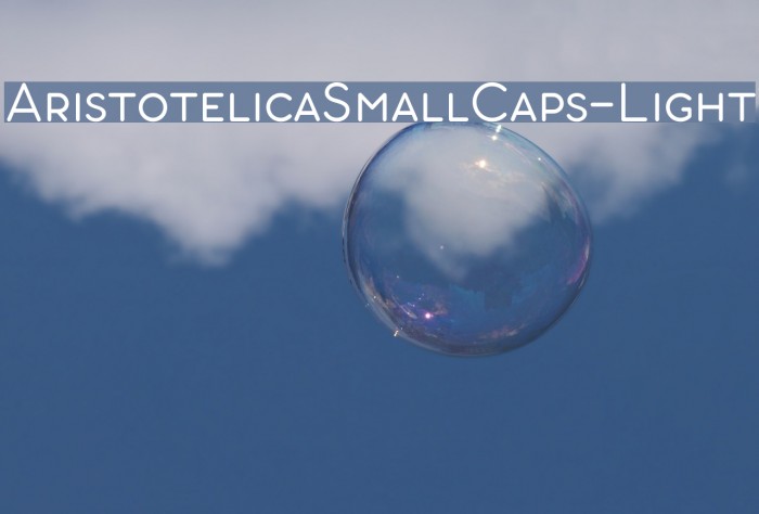 AristotelicaSmallCaps-Light Font examples