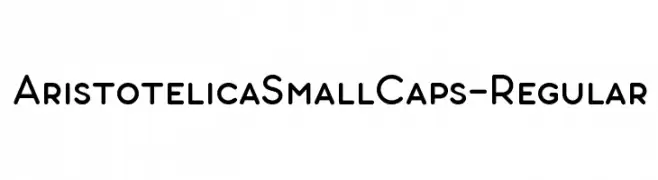 AristotelicaSmallCaps-Regular  Fuentes Gratis Descargar