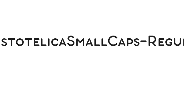 AristotelicaSmallCaps-Regular Logo