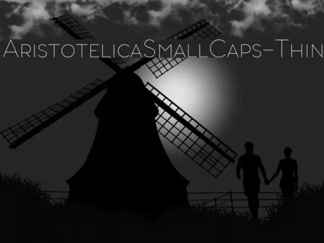 AristotelicaSmallCaps-Thin Font examples