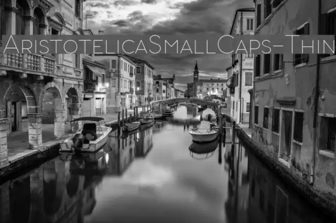 AristotelicaSmallCaps-Thin Font examples