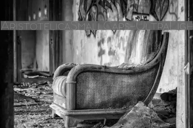 AristotelicaSmallCaps-UltraLigh Font examples