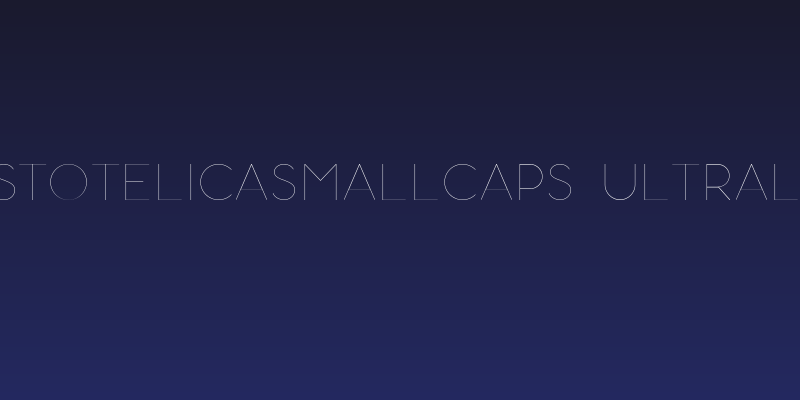 AristotelicaSmallCaps-UltraLigh Social Header