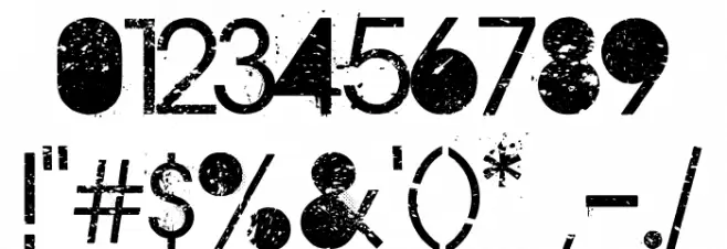 Aristotle Punk Font OTHER CHARS